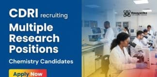 Research Jobs at CDRI | Chemistry | Walk-In-Interview