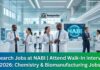 Research Jobs at NABI | Attend Walk-In Interview 2026: Chemistry & Biomanufacturing Jobs