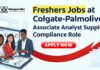 Freshers Jobs Associate Analyst at Colgate-Palmolive | MSc Chemistry Jobs Freshers Jobs Associate Analyst at Colgate-Palmolive | MSc Chemistry Jobs