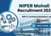 Research Jobs | NIPER Mohali Recruitment 2026 | Chemistry SRF & Technical Assistant Jobs Research Jobs | NIPER Mohali Recruitment 2026 | SRF & Technical Assistant Jobs
