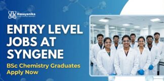 Entry Level Jobs at Syngene | BSc Chemistry Graduates Apply Now