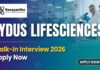 Chemistry Jobs at Zydus Lifesciences Walk-In Interview 2026 | Ahmedabad Chemistry Jobs at Zydus Lifesciences Walk-In Interview 2026 | Ahmedabad