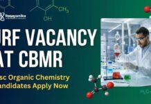 JRF Vacancy at CBMR | MSc Organic Chemistry Candidates Apply Now