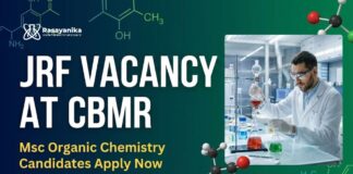 JRF Vacancy at CBMR | MSc Organic Chemistry Candidates Apply Now