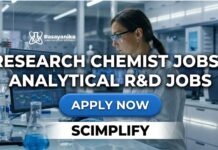 Research Chemist Jobs | Analytical R&D Jobs in Scimplify Research Chemist Jobs | Analytical R&D Jobs in Scimplify