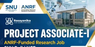 Project Associate Jobs at SNU | ANRF-Funded Project