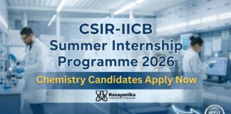 CSIR-IICB Summer Internship & Dissertation Programme 2026 | Chemistry Candidates Apply CSIR-IICB Summer Internship & Dissertation Programme 2026 | Kolkata
