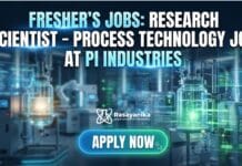 Freshers Chem Jobs at PI Industries | Apply for the Research Scientist – Process Technology Role Freshers Jobs at PI Industries | Apply for the Research Scientist – Process Technology Role