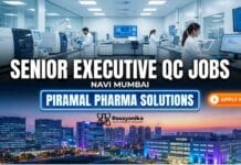 Senior Executive QC Jobs in Navi Mumbai – Piramal Pharma Solutions Executive QC Jobs at Piramal Pharma | Chemistry Candidates Apply Now