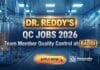 Dr. Reddy’s QC Jobs 2026 – Team Member Quality Control at Baddi QC Jobs at Dr. Reddy’s | Team Member Quality Control Role