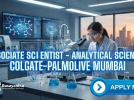 Analytical Chemistry Jobs at ColgatePalmolive | Apply for the Associate Scientist Role