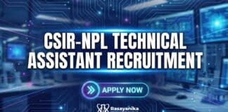 Chemistry Jobs at CSIR-NPL | Technical Assistant Recruitment, Apply Now