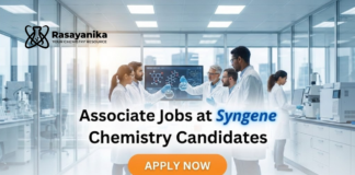 Associate Jobs at Syngene | Chemistry Candidates Apply Now