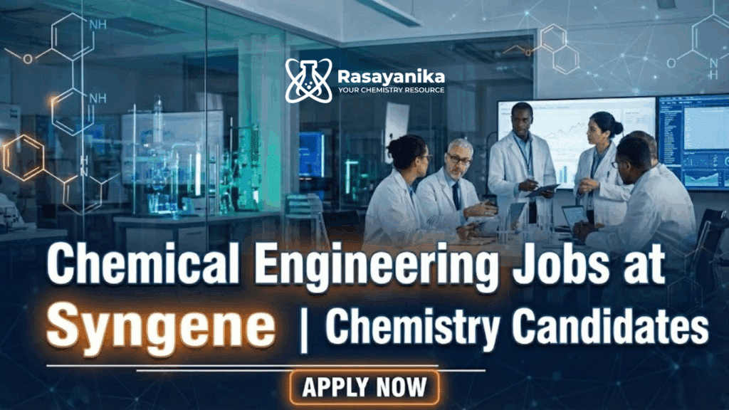 Chemical Engineering Job Roles Chemical Engineering Jobs at Syngene | Chemistry Grads Apply