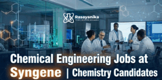 Chemical Engineering Jobs at Syngene | Chemistry Grads Apply