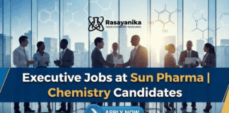 Executive Jobs at Sun Pharma | Chemistry Candidates Apply