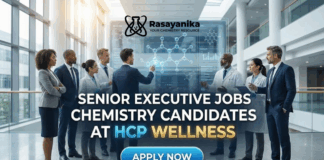 Senior Executive Jobs at HCP Wellness | Chemistry Grads Apply
