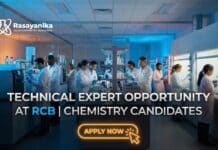 RCB Jobs 2026: Consultant (Technical Expert) Opportunity for MSc Chemistry Graduates MSc Chemistry Jobs at RCB | Interested Candidates Apply Now