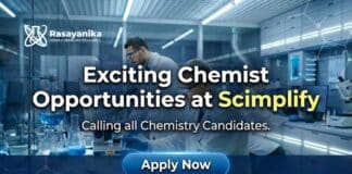 Chemist Jobs at Scimplify | Chemistry Candidates Apply Now