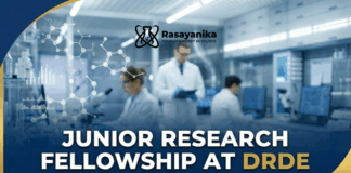 Govt DRDO Junior Research Fellowship 2026 For Chemistry – Walk-in Interview at DRDE Gwalior Junior Research Fellowship at DRDE | Chemistry Graduates Apply