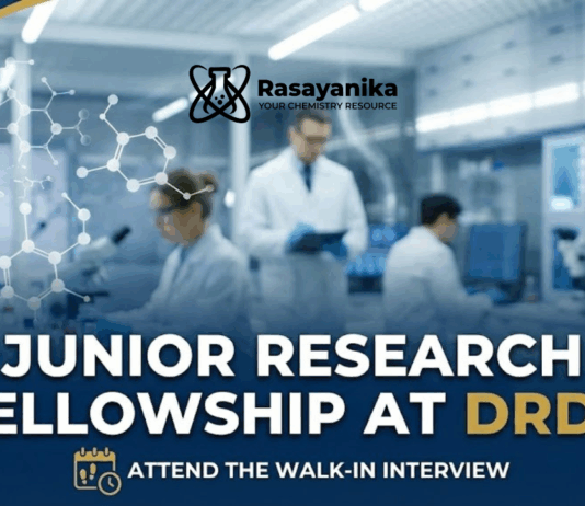 Junior Research Fellowship at DRDE | Chemistry Graduates Apply
