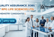QA Jobs at RPG Life Sciences | Chemistry Candidates Apply Now