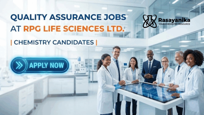 QA Jobs at RPG Life Sciences | Chemistry Candidates Apply Now QA Jobs at RPG Life Sciences | Chemistry Candidates Apply Now