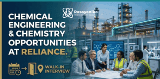 Chemical Engineering Jobs at Reliance | Attend Walk-In Interview