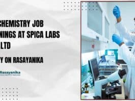 QC Chemistry Job Openings at Spica Labs Pvt Ltd - Apply on Rasayanika