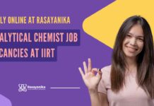 IIRT Analytical Chemistry Job Openings - Apply on Rasayanika