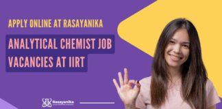 IIRT Analytical Chemistry Job Openings - Apply on Rasayanika