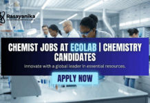 RD&E Chemist at Ecolab Pune – Organic/Inorganic/Polymer chemistry Apply Chemist Jobs at EcoLab |Chemistry Graduates Apply Now