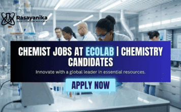 RD&E Chemist at Ecolab Pune – Organic/Inorganic/Polymer chemistry Apply Chemist Jobs at EcoLab |Chemistry Graduates Apply Now
