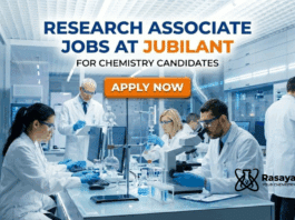 Research Associate Jobs at Jubilant | Chemistry Graduates Apply