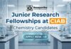 Junior Research Fellowship Opportunity in R&D at CIAB Mohali Junior Research Fellowships at CIAB | Chemistry Grads Apply Now