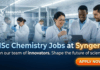 Lead Technical Training Role at Syngene | Advance Scientific Excellence MSc Chemistry Jobs at Syngene | Chemistry Candidates Apply