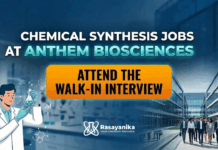 Walk-In Interview for BSc & MSc Chemistry Candidates at Anthem Biosciences Chemical Jobs at Anthem Biosciences | Attend Walk-In Interview