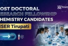 Post-Doctoral Research Fellowship at IISER Tirupati | IISER Vacancy 2026 Post-Doctoral Research Fellowship at IISER Tirupati | Apply Now