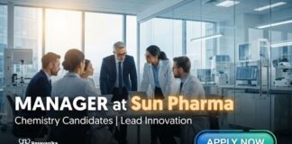 Sun Pharma Careers: MSc Chemistry Jobs, Manager Position | Apply Now