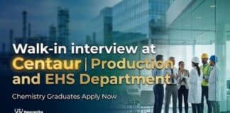 Centaur Walk-In Interview | Chemist & Executive MSc Chemistry Jobs