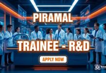Freshers MSc Chemistry Jobs at Piramal | Trainee - R&D Position