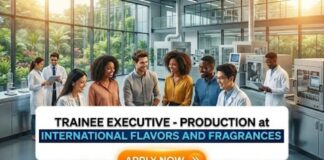 IFF Careers: Production Executive Role | Chemical Engineering Jobs