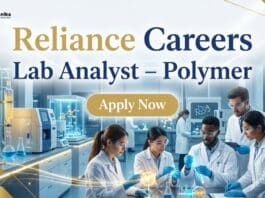  Reliance Careers: Lab Analyst – Polymer | BSc Chemistry Jobs