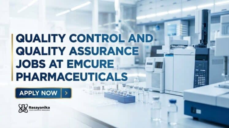 QA QC Jobs at Emcure Pharmaceuticals | Walk-In Interview