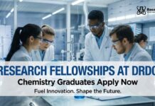 DRDO-DMSRDE Chemistry Research Associateships & Fellowships – Applications Invited DRDO Recruitment 2026: Research Fellowships | Apply Now