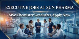 Executive Jobs at Sun Pharma | Chemistry Graduates Apply Now