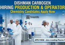 Quality Assurance Executive Jobs | MSc Chemistry Graduates Apply Now MSc Chemistry Jobs at Dishman Carbogen | Apply Now