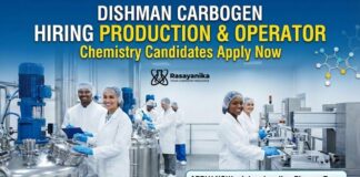 MSc Chemistry Jobs at Dishman Carbogen | Apply Now