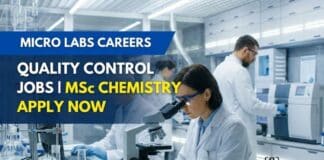 Micro Labs Careers: Quality Control Jobs | Apply Now