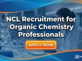 NCL Recruitment: Project Associate Jobs | Organic Chemistry Apply Now